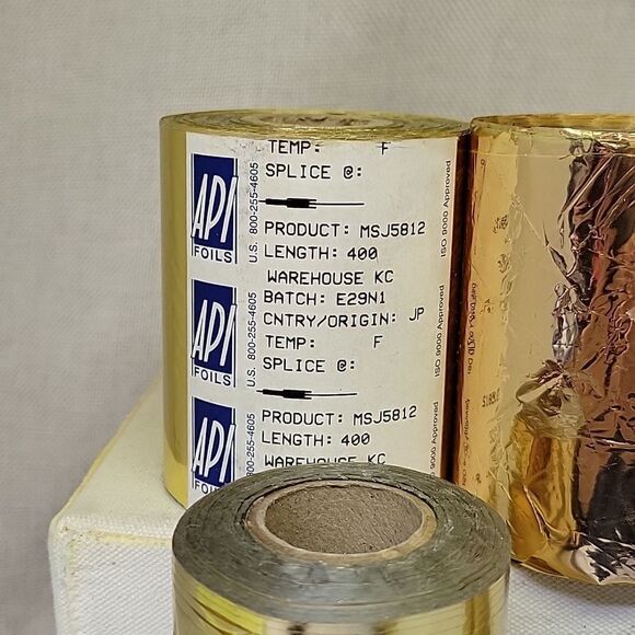 Crown Leaf, API, Astwr Universal Foil Rolls - Gold (Set 2) - Picture 6 of 6